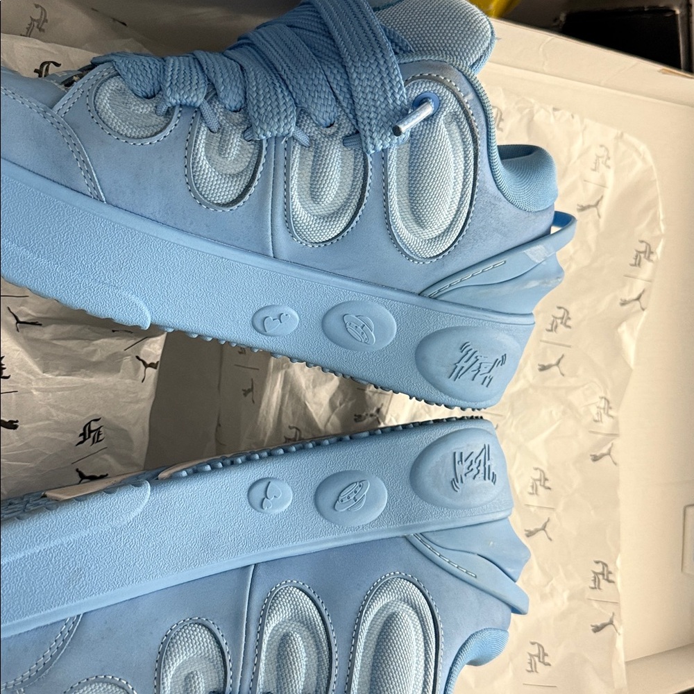 Puma men’s Light Blue Sneakers puma la france - Picture 3 of 6